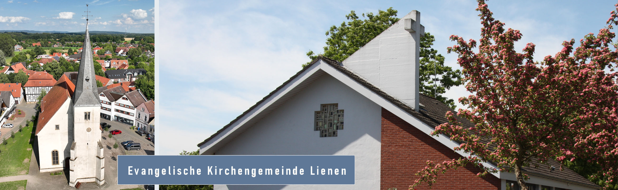 Giebel des Andachtraums auf dem Friedhof