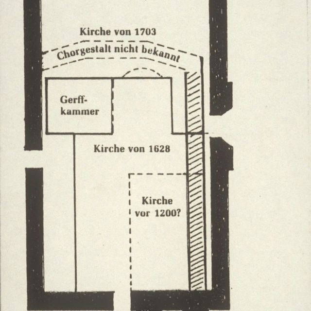 Plan mit vier verschiedenen Grundrissen