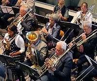 Gruppe von Posaunenspielern