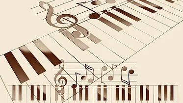 Klaviatur- und Notensymbole