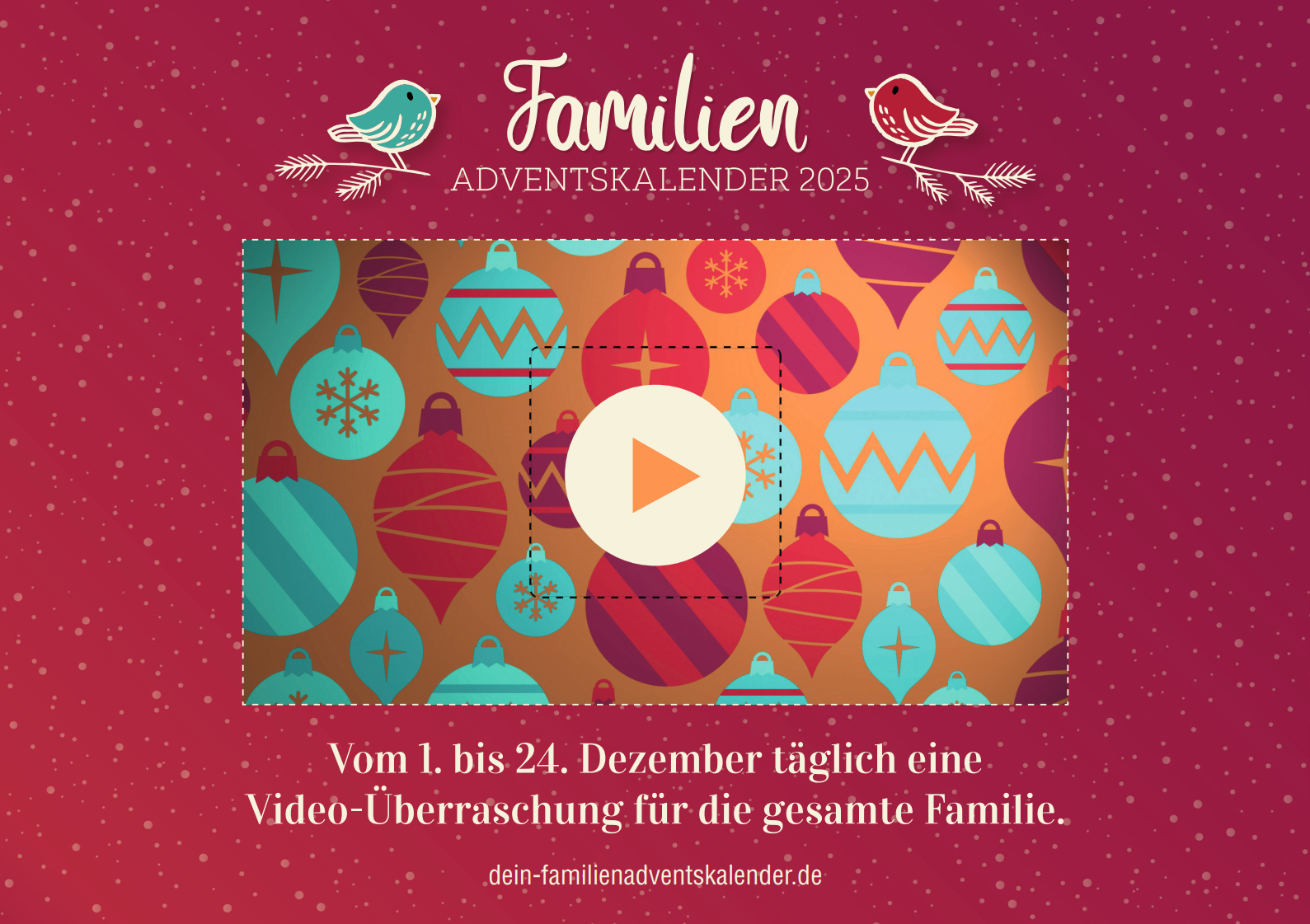 Adventskalender mit Nutzungshinweis